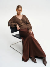 Wool-Blend V-Neck Sweater